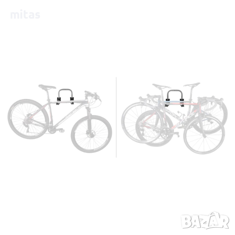 Велосипедна стойка за стена, Закачане на рамка, Сгъваема, До 3 колела, снимка 3 - Аксесоари за велосипеди - 45008342