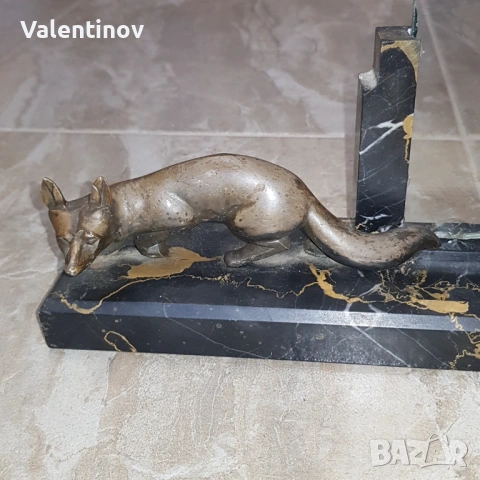 Старинна поставка за снимка и молив , снимка 3 - Антикварни и старинни предмети - 53933206