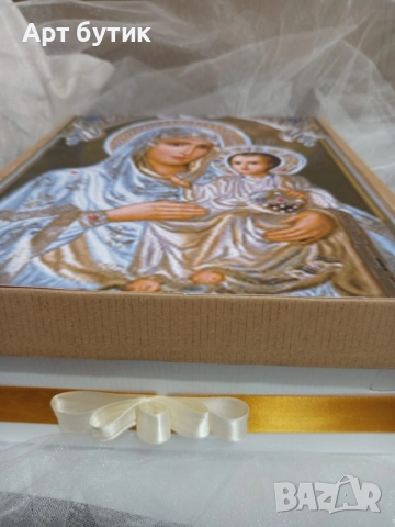 Арт кутии за аксесоари за свето Кръщение , модел Св. Богородица, снимка 5 - Декорация - 52741287