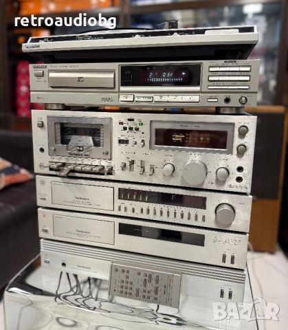 🔊Висок клас аудио система - сет Technics - стъпало, предусилвател с тунер, управление,  дек, CD и г, снимка 3 - Аудиосистеми - 52355239