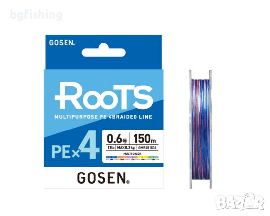 Плетено влакно Gosen Roots PE X4, снимка 6 - Такъми - 45427904