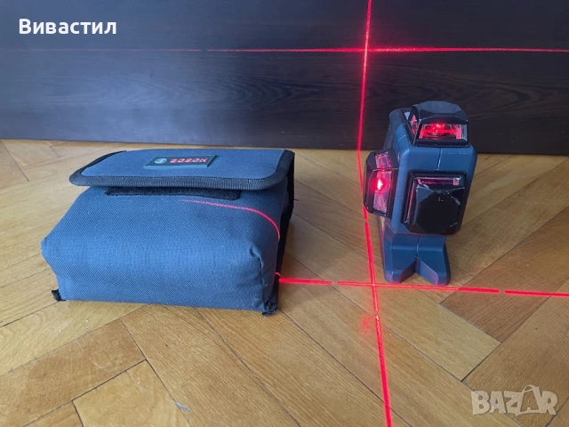 Bosch GLL 3-80 P Линеен лазер 3Х360°възможност до 80 метра с приемник, снимка 6 - Други инструменти - 53785823