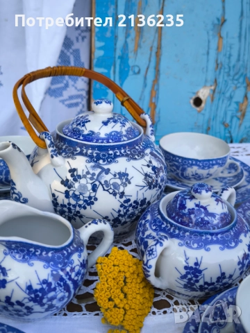 Сервиз за чай, снимка 2 - Сервизи - 51697507