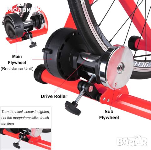 Велотренажор за колело, снимка 4 - Фитнес уреди - 45875903