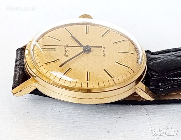 Wostok Восток - позлатен мъжки часовник с ръчно навиване , снимка 8 - Мъжки - 46278611