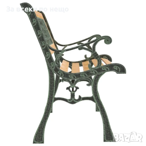 Градинска пейка, 122 см, масивна ела Код P656, снимка 3 - Градински мебели, декорация  - 50578494