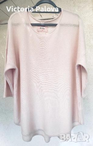 Красива блуза-туника THE LOVELY BRAND 100% кашмир, снимка 6 - Блузи с дълъг ръкав и пуловери - 52323899