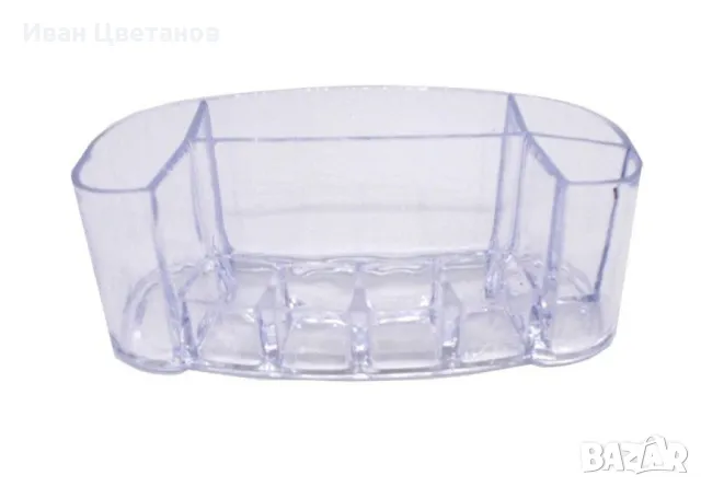 Прозрачен акрилен органайзер за козметика и четки