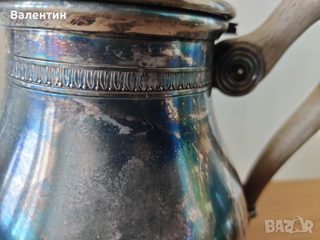 Немски сервиз чайник и захарница от посребрен метал, снимка 4 - Сервизи - 52311445