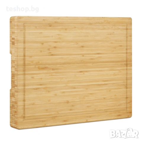 Дъска от бамбук 5.5 см дебелина Relaxdays немско производство, снимка 3 - Аксесоари за кухня - 53790681