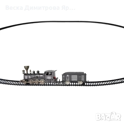 Класически ретро влак с релси - 16 части, снимка 2 - Влакчета, самолети, хеликоптери - 51076885