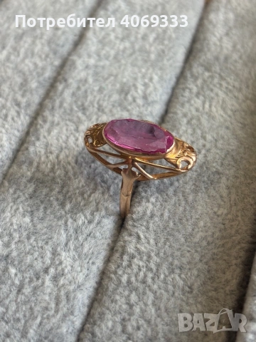 Красив Руски  пръстен 4.7 гр 14 к, снимка 4 - Пръстени - 54175514