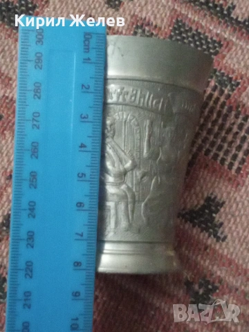 Стара калаена чаша релефна 54299, снимка 5 - Антикварни и старинни предмети - 53624708