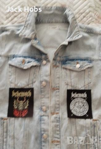 Рокерско елече с гръб /дънково /