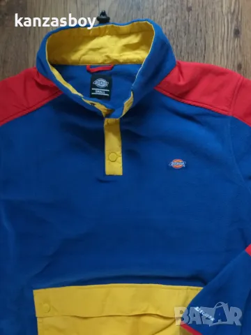 Dickies Denniston Pullover Fleece - Royal Blue - страхотен мъжки полар КАТО НОВ С, снимка 9 - Спортни дрехи, екипи - 47206695