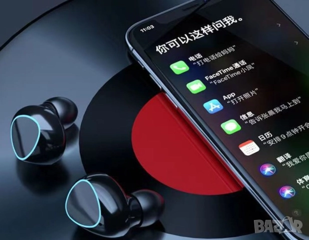 Безжични Bluetooth слушалки с LED цифров дисплей 