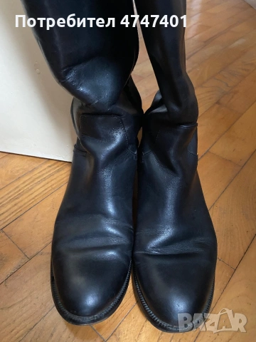 Ботуши от естествена кожа, дамски, Massimo Dutti