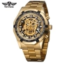 Автоматичен мъжки часовник Winner Skull GOLD, снимка 1