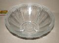 Стара стъклена фруктиера 21 см купа 3 крачета, отлична, снимка 1 - Аксесоари за кухня - 45717082