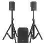 Озвучителна аудио система активна DAP Pure Club 12 комплект, снимка 1 - Аудиосистеми - 45942103
