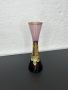Стъклена вазичка от финно цветно стъкло. №5433, снимка 1 - Антикварни и старинни предмети - 45855676