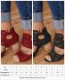Дамски изрязани сандали на ток, 4цвята , снимка 7