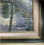 Картина. Замък с езеро. Масло върху канава., снимка 4