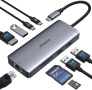  Адаптер ZMUIPNG USB C Hub Multiport ZM0501 9 в 1, снимка 1