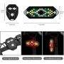 Комплект за велосипед задна LED светлина с мигачи и клаксон USB, снимка 6