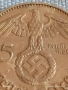 Сребърна монета 5 райхсмарки 1937г. Германия Трети Райх с Свастика за КОЛЕКЦИОНЕРИ 50861, снимка 2