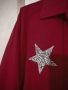 Червена риза сребърни звезди, снимка 2