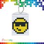 Мозайка ключодържател с пиксели Pixelhobby Pixel P20132 емоджи пиксели  Направи си сам Мини конструк, снимка 1