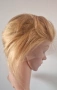 Къса руса естествена перука тип Пикси - 13x4, снимка 2