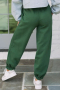 Ежедневни дамски джогинг панталони с талия в мъгливо зелено, снимка 2