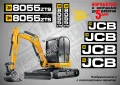 JCB 8045zts стикери надписи, снимка 2