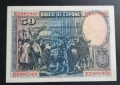 Испания. 50  песети . 1928 година., снимка 2