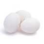 Изкуствени кокоши Яйца пластмасови бели, плътни - Арт. №: 30154, снимка 1 - Други стоки за животни - 44967719