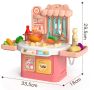 Детска кухня за игра в мини размери с всички необходими продукти, снимка 5