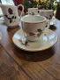 Порцеланови двойни сетове за късо кафе на "Китка", снимка 4