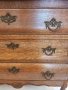 Старинен дъбов скрин в бароков стил – бомбе форма, снимка 3