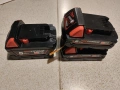Milwaukee 18v лот батерий-нови, снимка 5