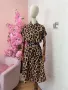 леопардова рокля тип риза, снимка 1