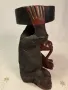 африканска статуетка пепелник дърворезба   7/2, снимка 6