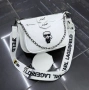 Karl Lagerfeld Нова Бяла Дамска Кожена Чанта , снимка 1