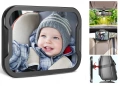 Огледало за задна седалка 360° за наблюдение на деца и бебета, снимка 1