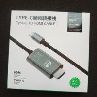 Type-c to HDMI, снимка 1 - USB кабели - 45266148