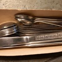 Комплект руски 6 ножа, 6 вилици, 6 супени лъжичи, 6 малки лъжички – 14.04.1979 г, снимка 2 - Прибори за хранене, готвене и сервиране - 45887110