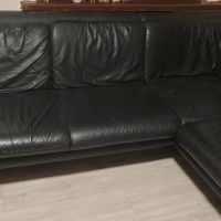 Холов ъглов диван от естествена кожа ,с размери 2.40/2.10/Височина 80 седалище 56 см.Не се разпъва, снимка 2 - Дивани и мека мебел - 45288248