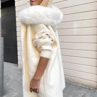 Mystic Fashion нова жилетка палто с качулка и голям пух , снимка 1 - Жилетки - 45388702