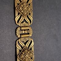 Стара красива антикварна бронзова гривна , снимка 2 - Гривни - 45457182